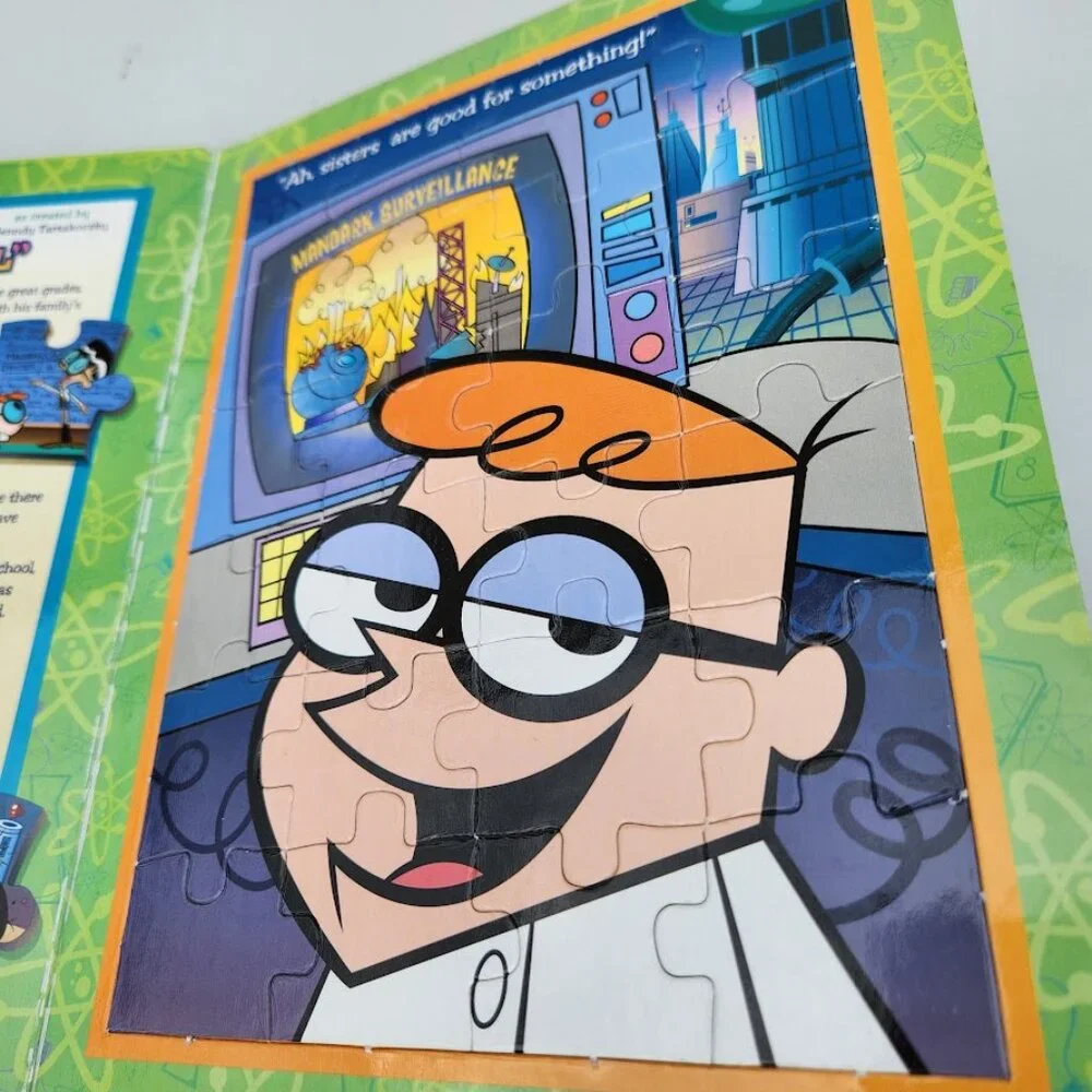 Johnny Bravo Dexter Power Puff Girls Cartoon Network Puzzle Story Book Gift 2006